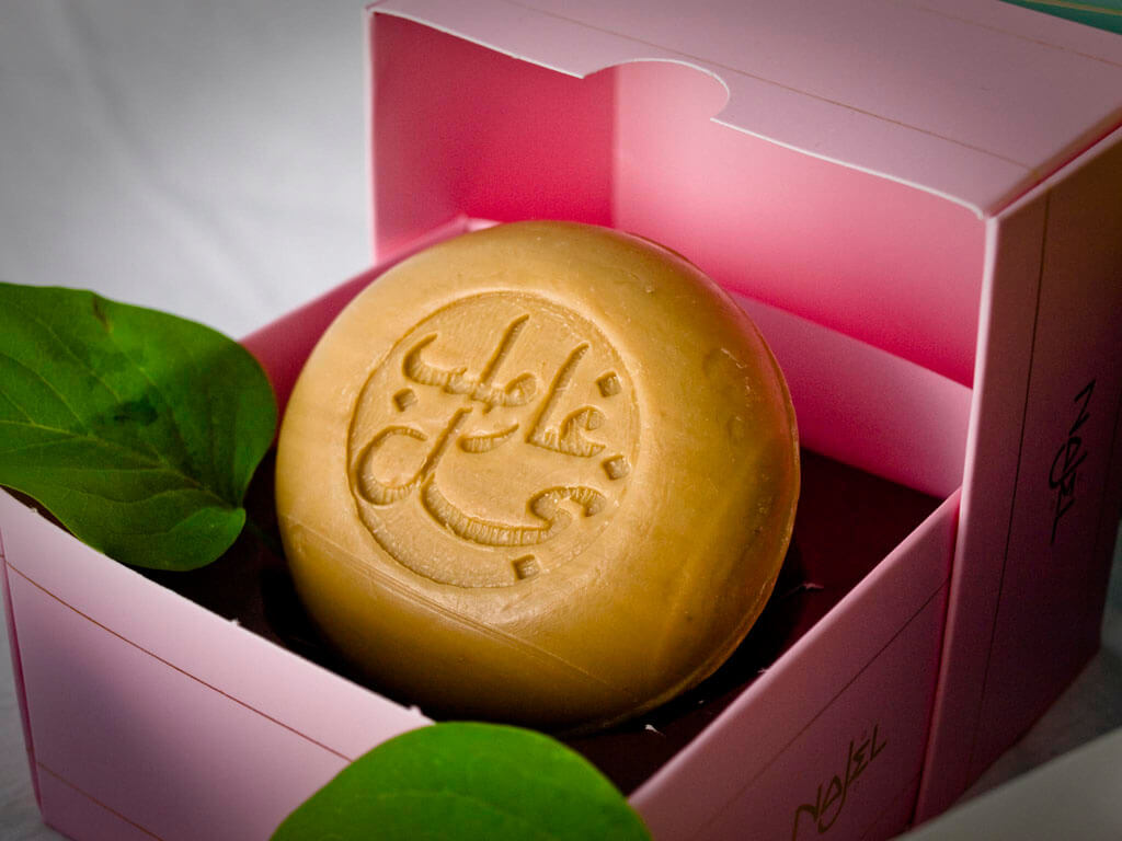 Sapun de Alep cu trandafir de Damasc