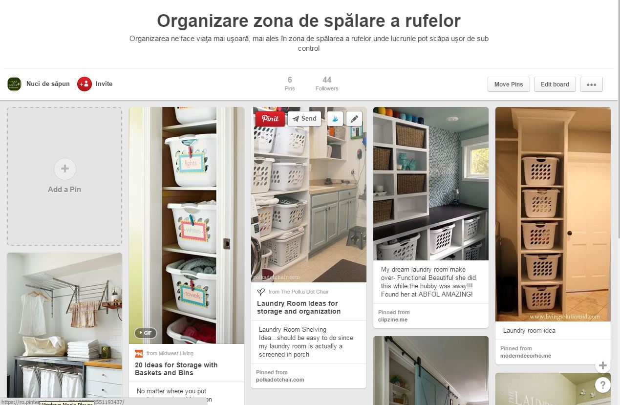 organiyare zona de spalare a rufelor